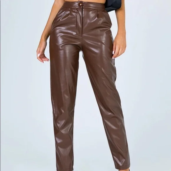 Princess Polly Faux Leather Pants - Picture 3 of 7